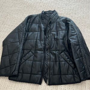 Free People Black Bomber Jacket